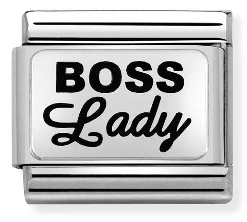 Nomination Composable Classic Link 330109/35 Boss Lady in 925 Silver