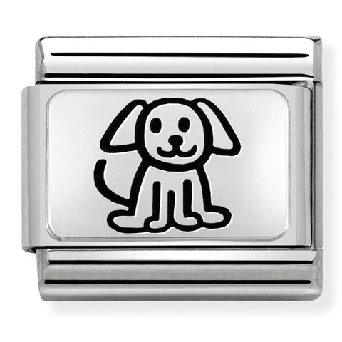 Nomination Composable Classic Link 330109/52 Puppy in 925 Silver