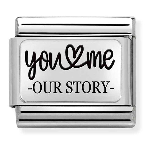 Nomination Composable Classic Link 330111/31 You & Me - Our Story in 925 Silver