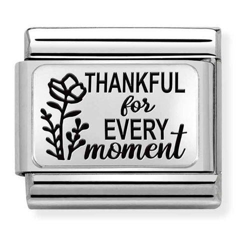 Nomination Composable Classic Link 330111/32 Thankful For Every Moment in 925 Silver