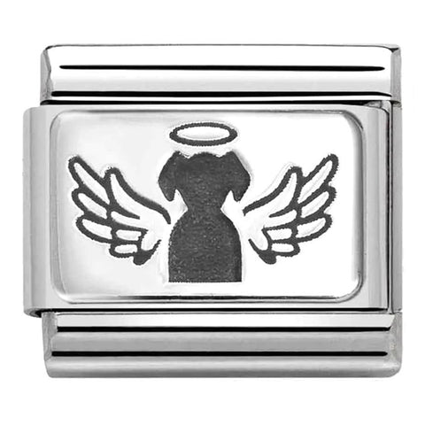 Nomination Composable Classic Link 330111/46 Angel Dog in 925 Silver