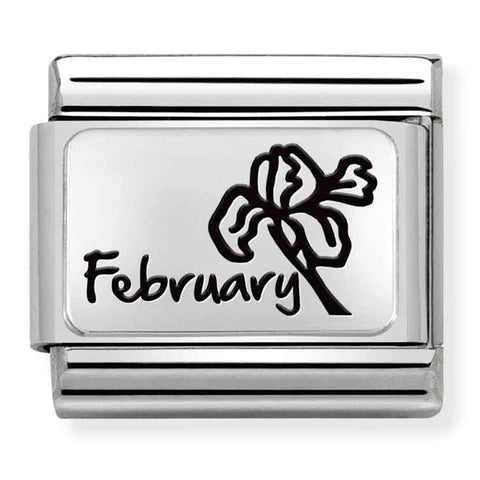 Nomination Composable Classic Link 330112/14 February Flower in 925 Silver