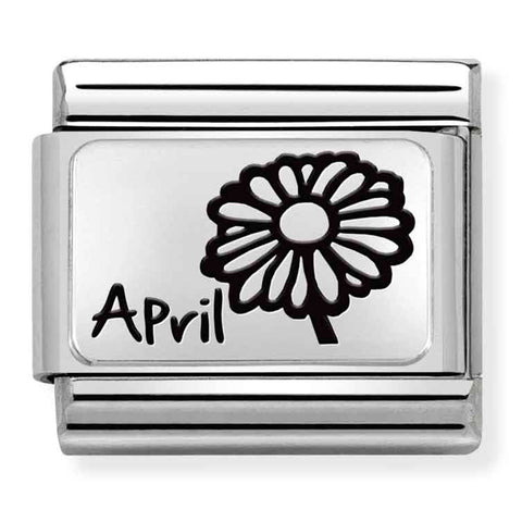 Nomination Composable Classic Link 330112/16 April Flower in 925 Silver