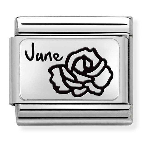 Nomination Composable Classic Link 330112/18 June Flower in 925 Silver