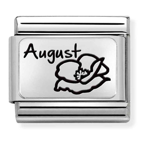 Nomination Composable Classic Link 330112/20 August Flower in 925 Silver