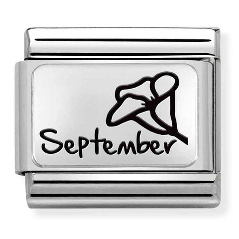 Nomination Composable Classic Link 330112/21 September Flower in 925 Silver