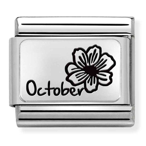 Nomination Composable Classic Link 330112/22 October Flower in 925 Silver