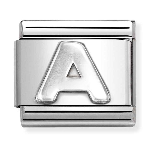 Nomination Composable Classic Link 330113/01 Letter A in 925 Silver