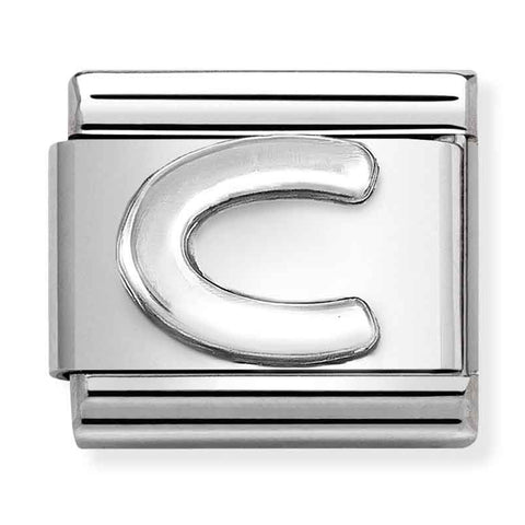 Nomination Composable Classic Link 330113/03 Letter C in 925 Silver