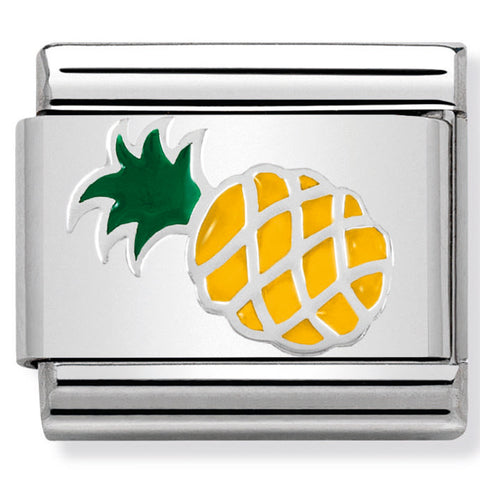 Nomination Composable Classic Link 330202/45 Pineapple in Enamel & 925 Silver