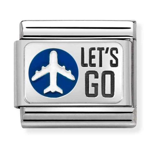 Nomination Composable Classic Link 330206/31 Plane in 925 Silver