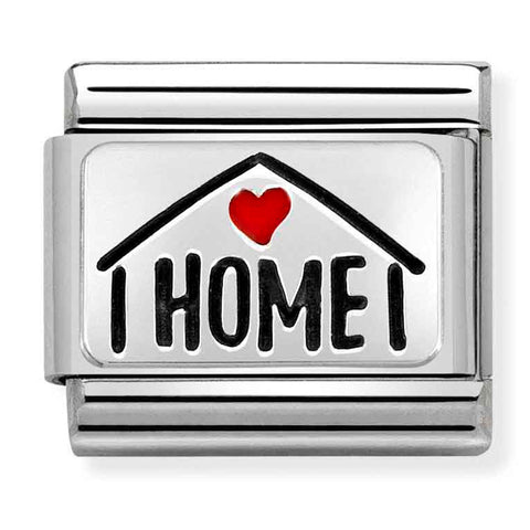 Nomination Composable Classic Link 330208/54 Home with Heart in Silver