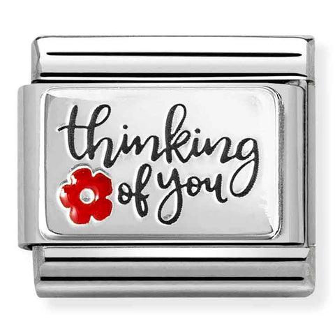 Nomination Composable Classic Link 330210/04 Thinking of You in 925 Silver