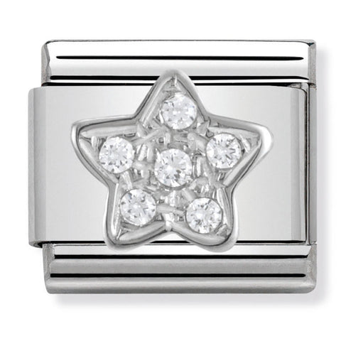 Nomination Composable Classic Link 330304/02 Star with CZ in 925 Silver