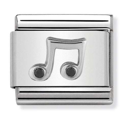 Nomination Composable Classic Link 330311/08 Music Note with Enamel in 925 Silver