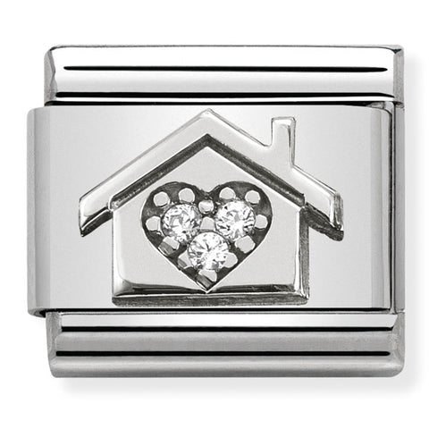 Nomination Composable Classic Link 330311/11 Home with Heart in 925 Silver