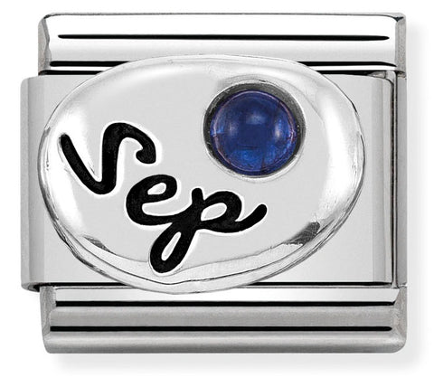 Nomination Composable Classic Link 330505/09 September Sapphire in 925 Silver