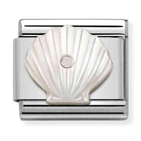 Nomination Composable Classic Link 330509/11 Shell with Mother Pearl in 925 Silver