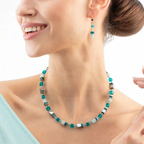 Coeur de Lion GeoCube® Amazonite Turquoise Earrings