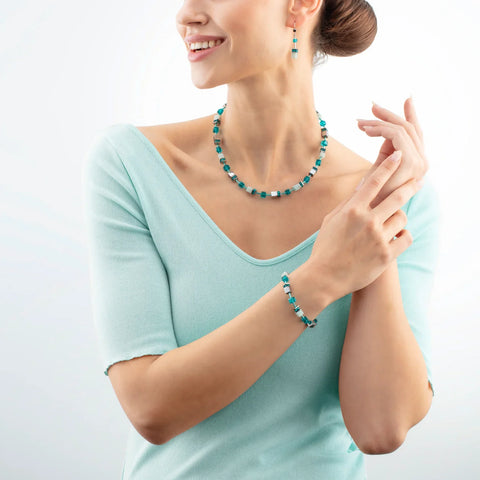 Coeur de Lion GeoCube® Amazonite Turquoise Bracelet