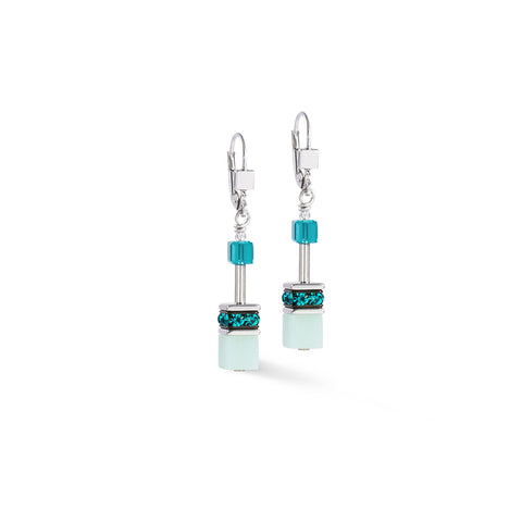 Coeur de Lion GeoCube® Amazonite Turquoise Earrings