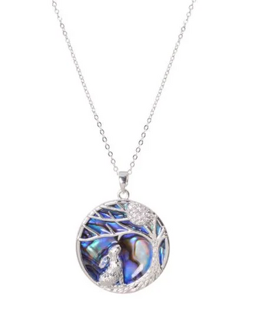Equilibrium Rabbit Long Paua Necklace