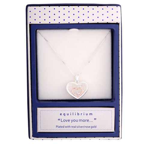 Equilibrium Love You More Crystal Sentiment Necklace