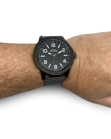 Men's Republic Watch Set with Dog Tag and Bracelet
