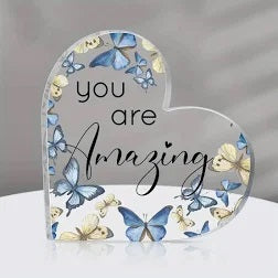 You Are Amazing Heart Acrylic Plaque