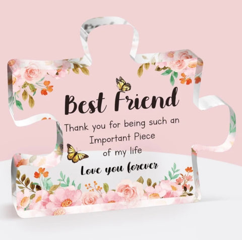 Best Friend Small Puzzle Acrylic Plaque