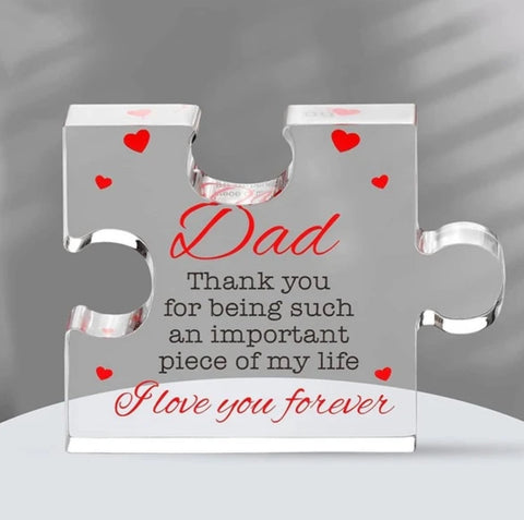Acrylic Plaque Dad Small Puzzle