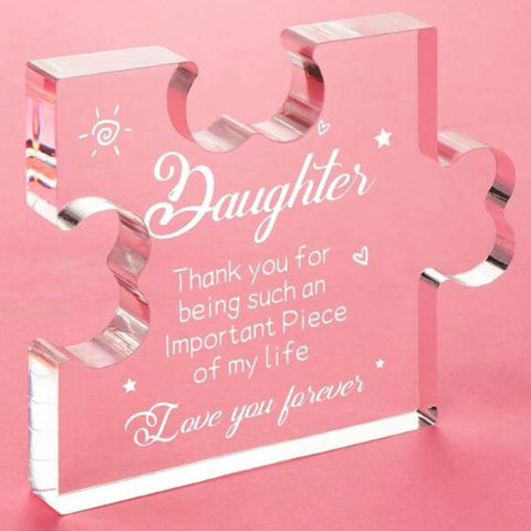 Daughter Small Puzzle Acrylic Plaque