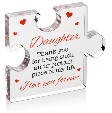 Daughter Small Puzzle Acrylic Plaque