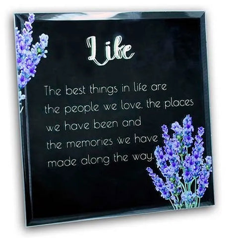 Life Mirrored Sentiment Plaque