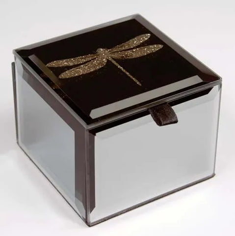 Dragonfly Bling Mini Trinket Box