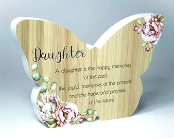 Daughter Bunch of Joy Butterfly Plaque