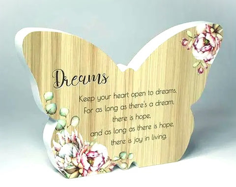 Dreams Bunch of Joy Butterfly Plaque