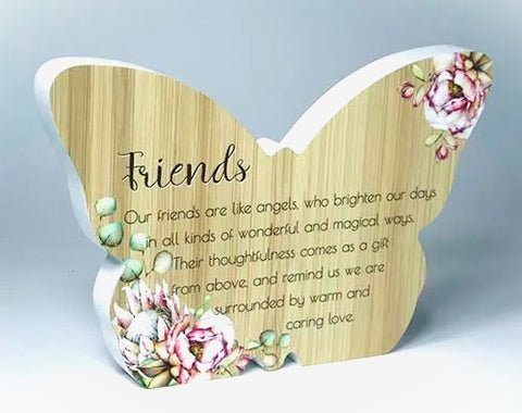 Friends Bunch of Joy Butterfly Plaque