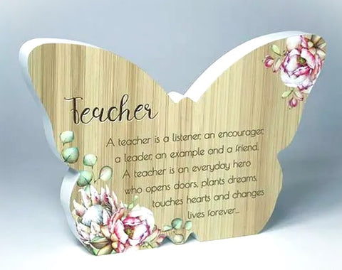 Teacher Bunch of Joy Butterfly Plaque