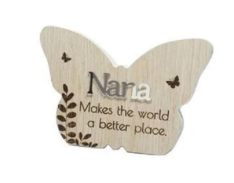 Nana Butterfly Message Plaque