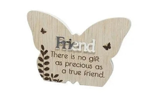 Friend Butterfly Message Plaque