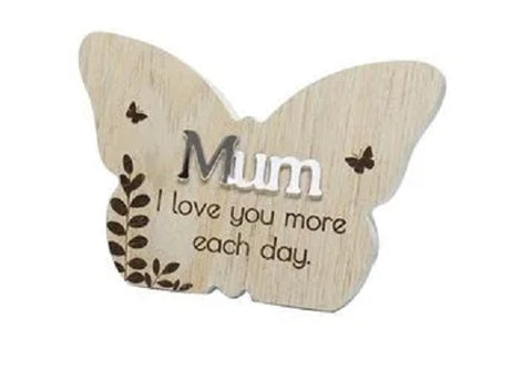 Mum Butterfly Message Plaque