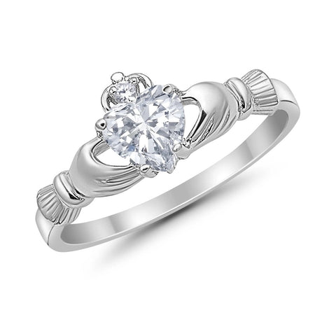 Claddagh Ring with Cubic Zirconia