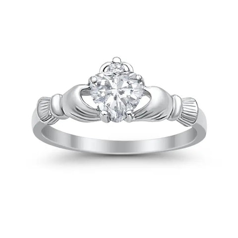 Claddagh Ring with Cubic Zirconia