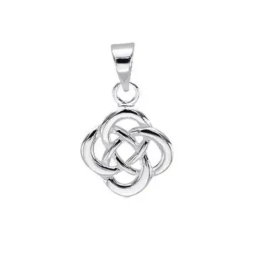 Celtic Infinity Knot Sterling Silver Pendant Necklace