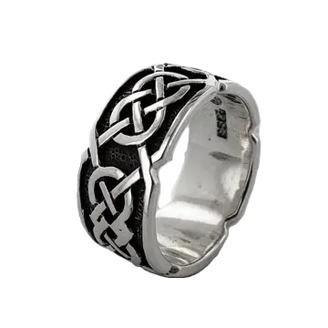 Celtic Kells Knotwork Sterling Silver Ring