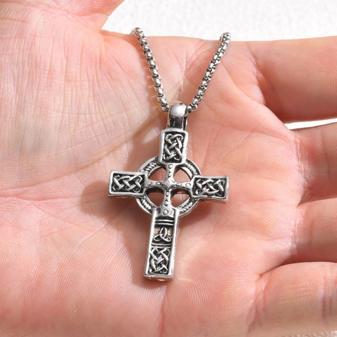 Celtic Knot Cross Stainless Steel Pendant
