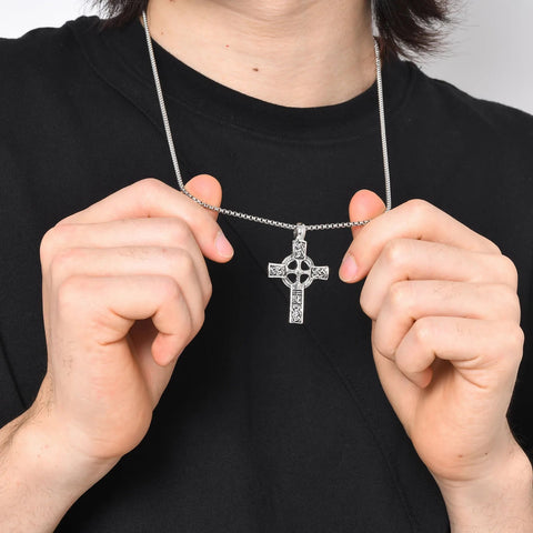 Celtic Knot Cross Stainless Steel Pendant