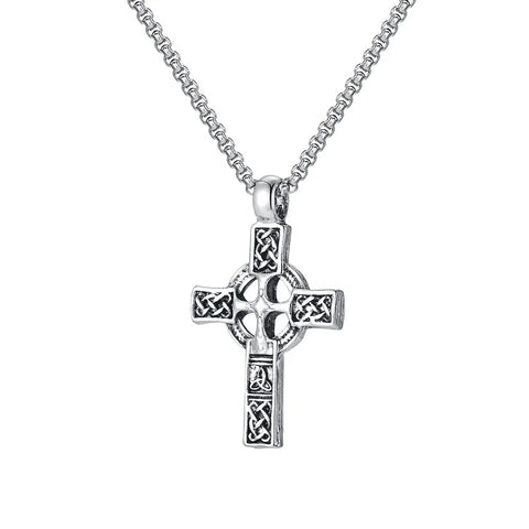 Celtic Knot Cross Stainless Steel Pendant