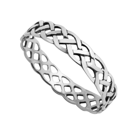 Celtic Knot Sterling Silver Band Ring